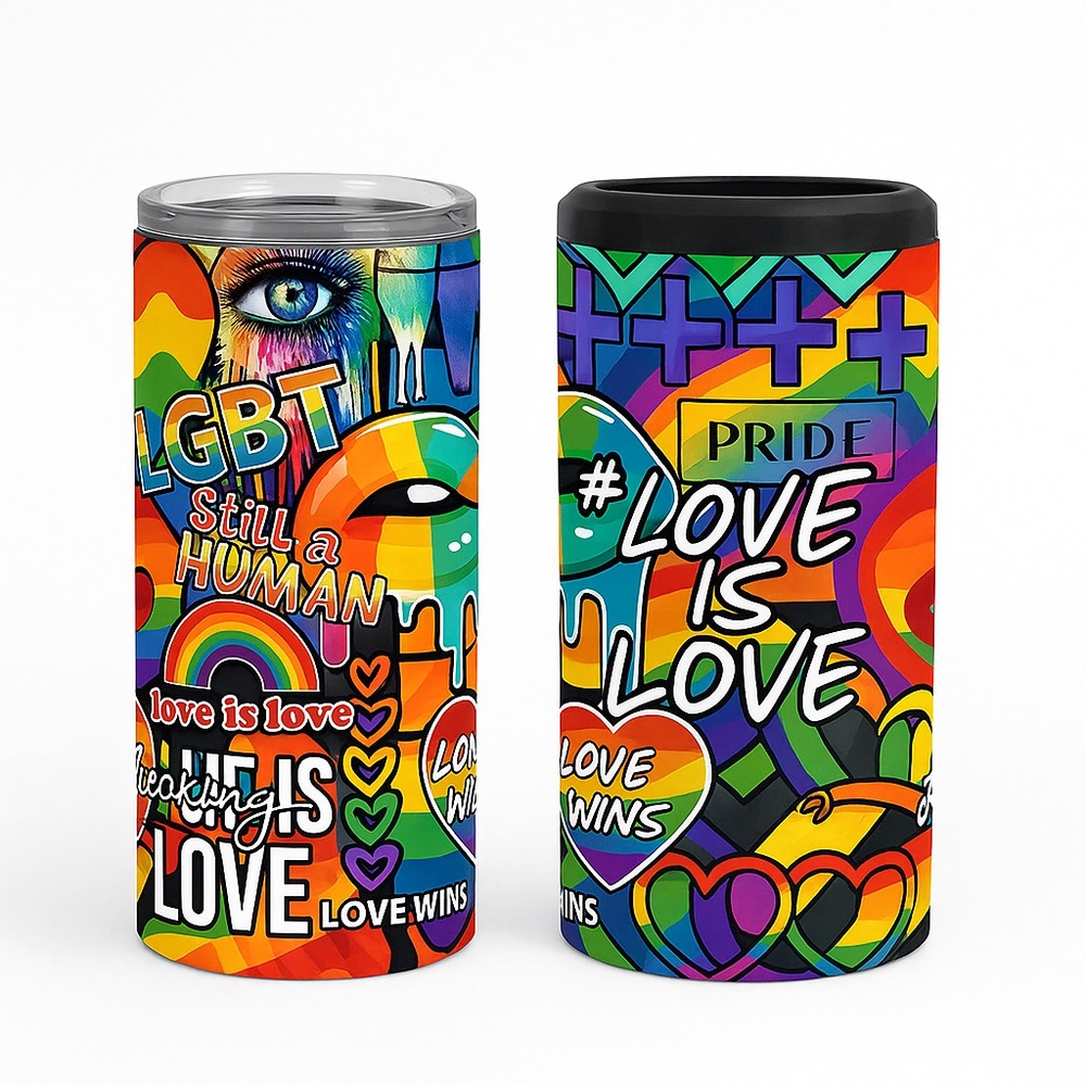 Colorful Pride Themed Tumblers